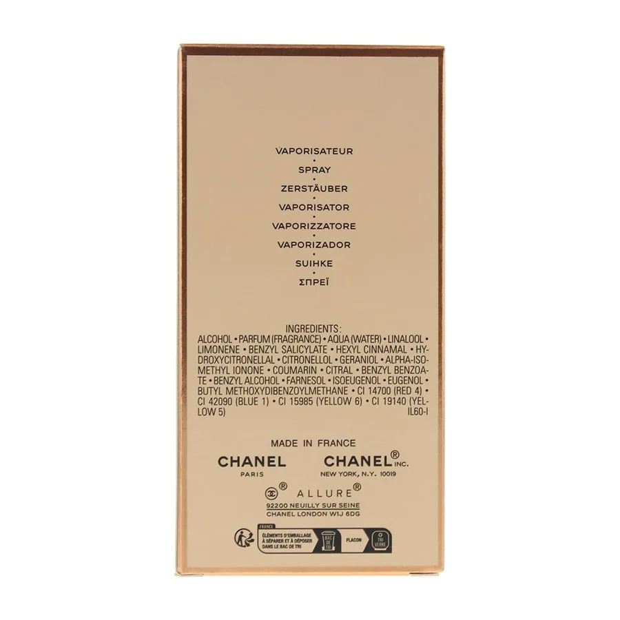 CHANEL Allure Sensuelle Eau de Parfum 100ml