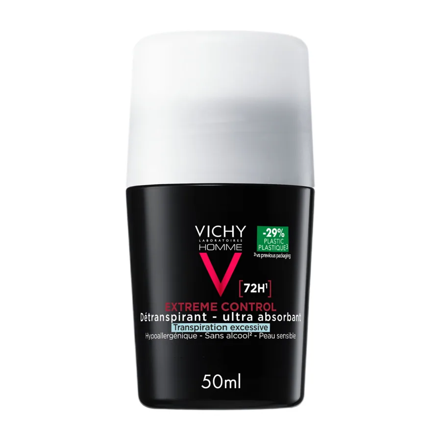 Vichy Homme Extreme Control 72H Anti-Perspirant Deodorant Roll-On 50ml