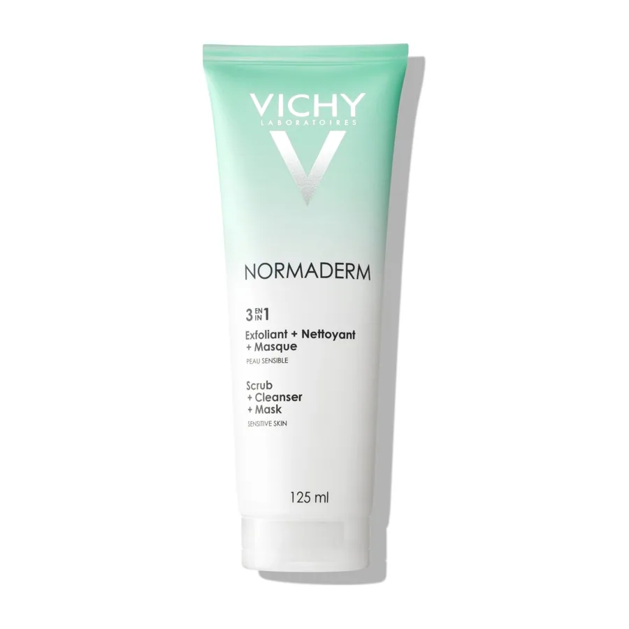 Vichy Normaderm 3-in-1 Scrub, Cleanser and Mask 125ml