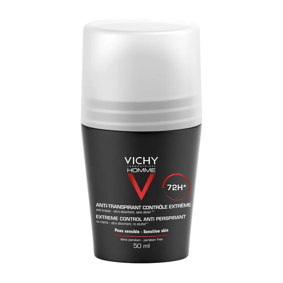 Vichy Homme 48H Anti-Perspirant Anti-Traces Roll-On 50ml