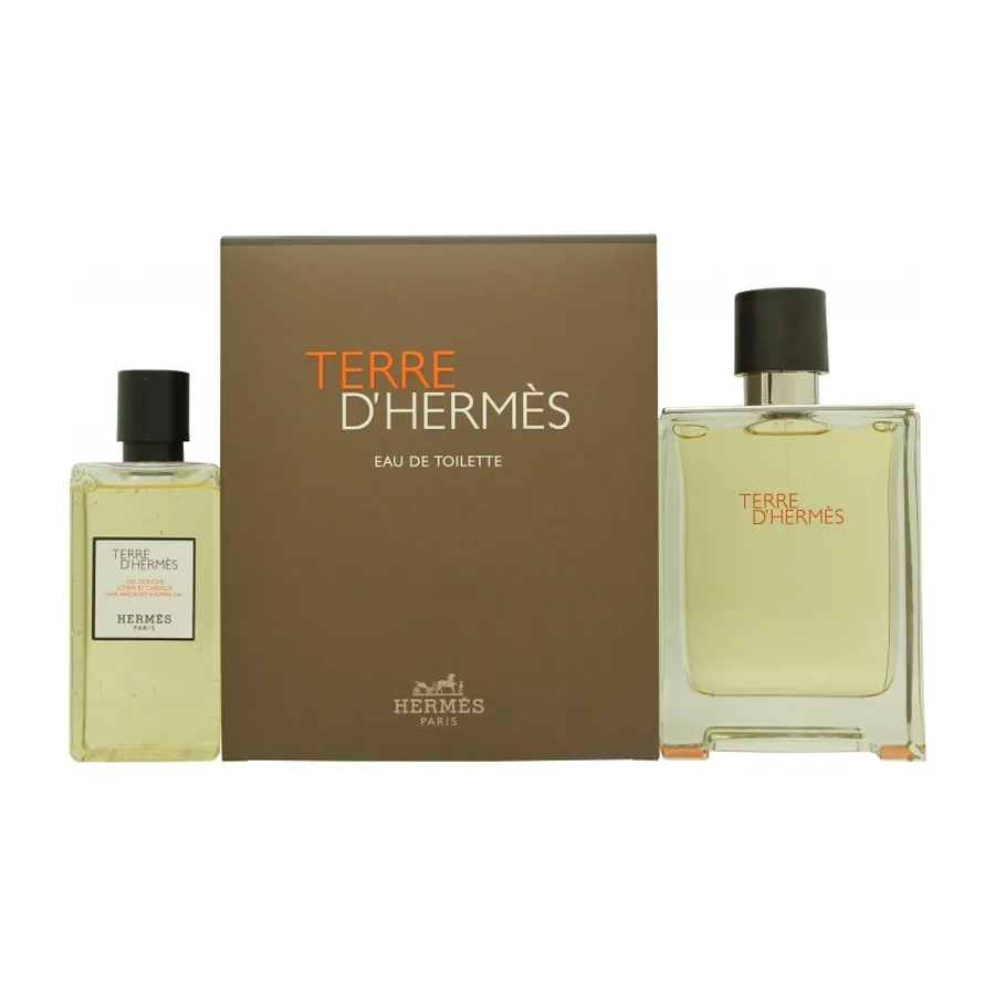 Hermès Terre d’Hermès Eau de Toilette Spray – 100ml + Shower Gel 80ml