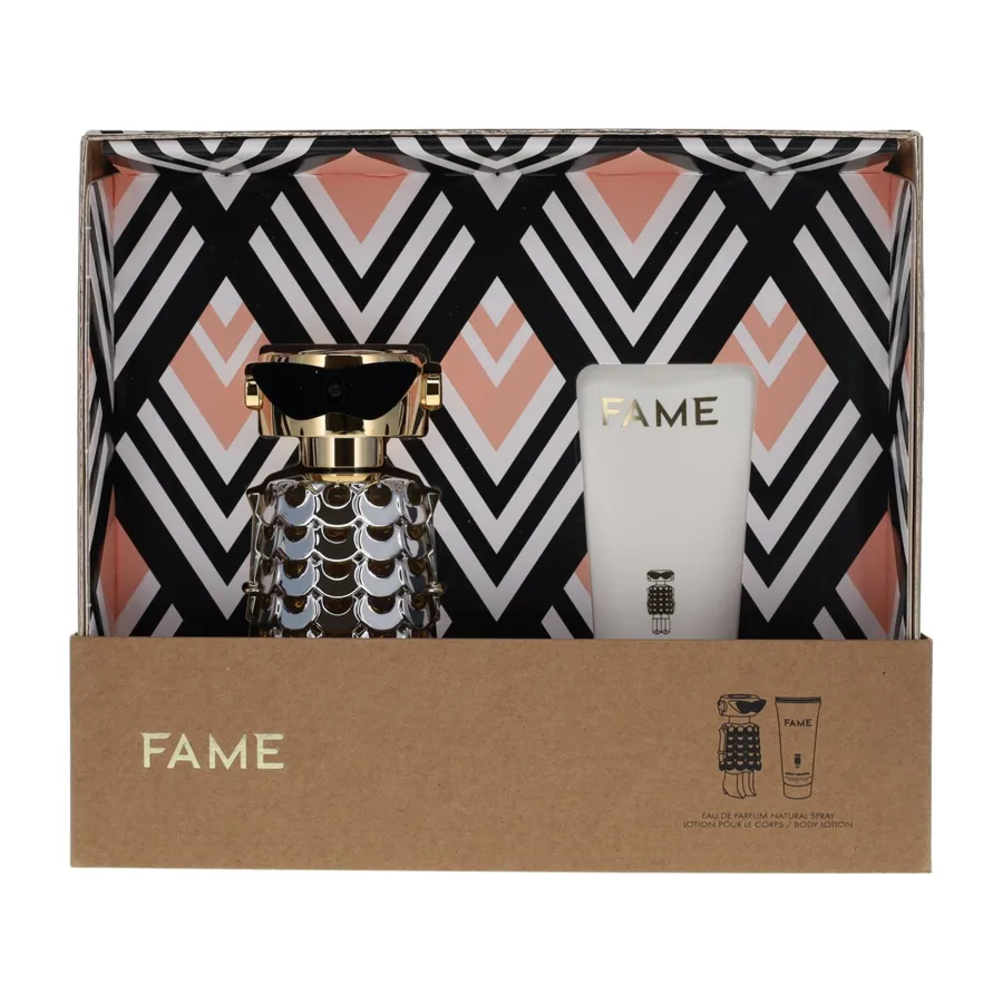 Paco Rabanne Fame Eau de Parfum Spray 50ml + Body Lotion 75ml 125ml