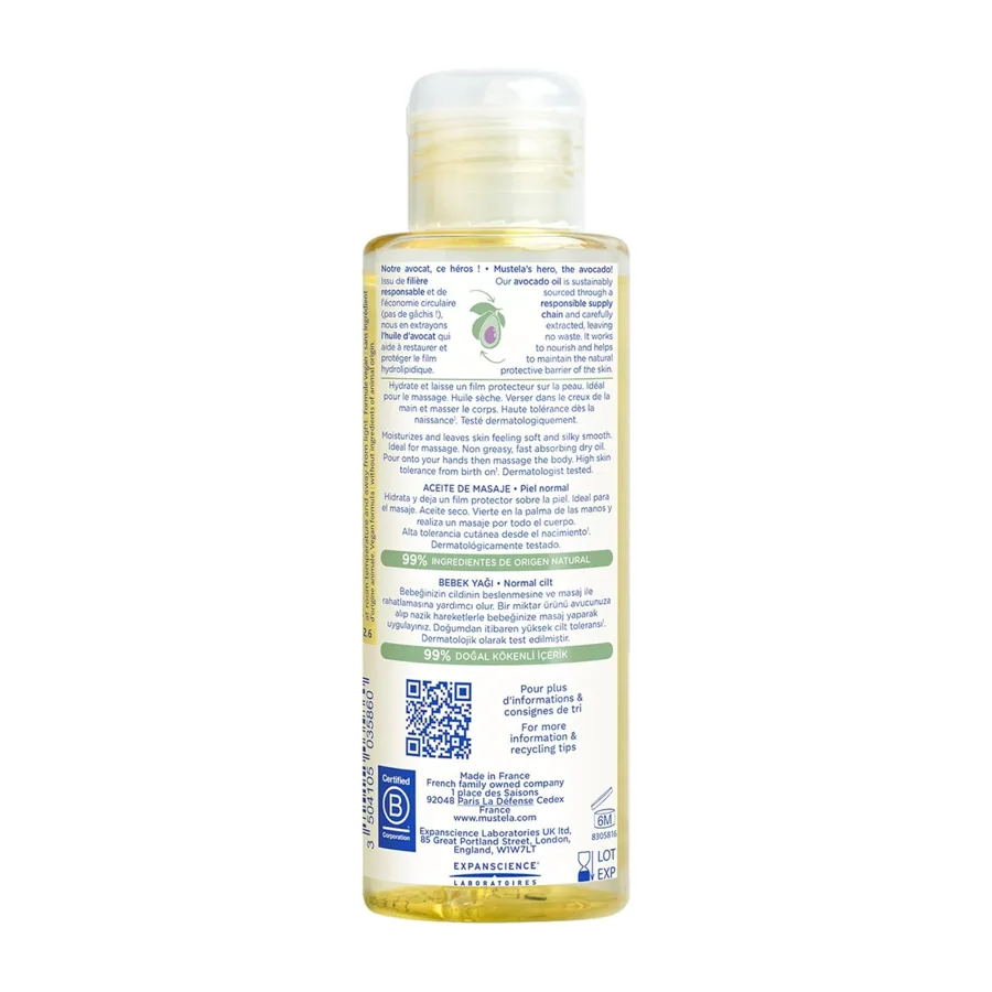 Mustela Bébé Baby Massage Oil 100ml