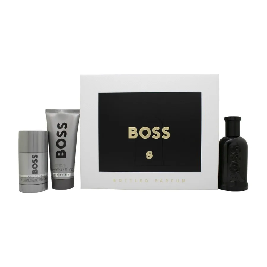 HUGO BOSS Boss Bottled Parfum 100ml Natural Spray / 100ml Shower Gel / 70g
