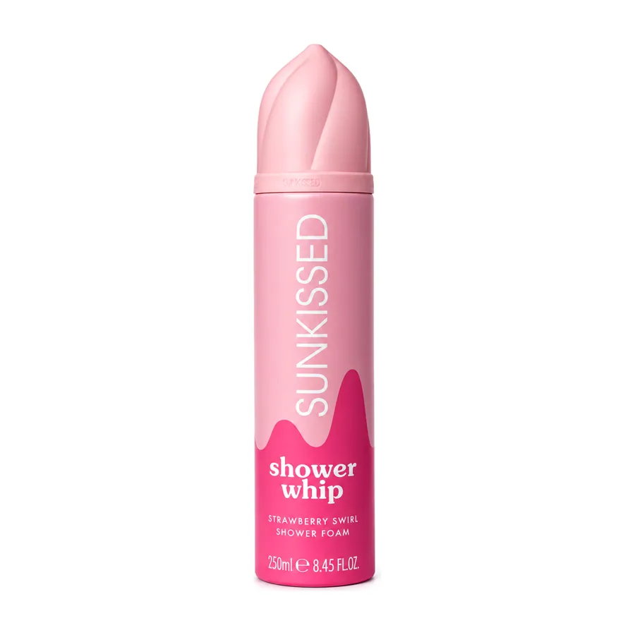 Sunkissed Shower Whip Strawberry Swirl Shower Foam 250ml