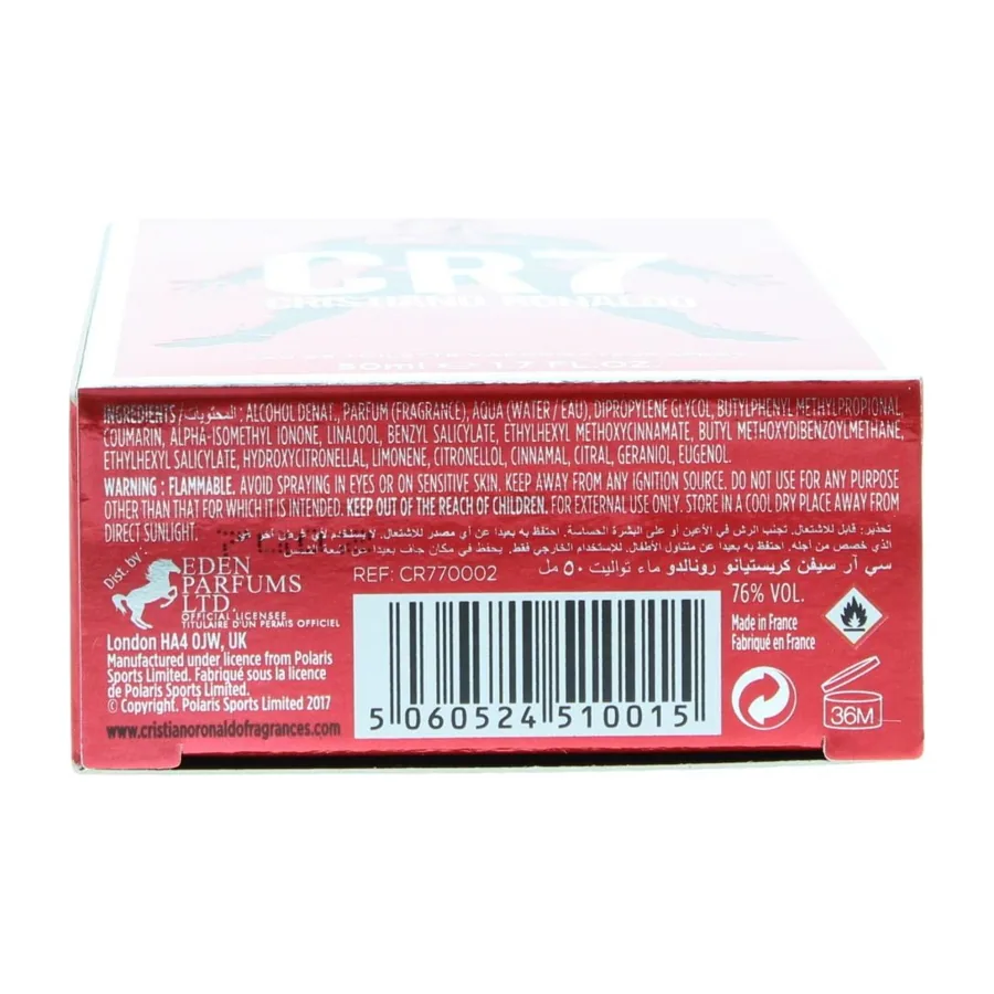 Cristiano Ronaldo CR7 Eau de Toilette Spray 50ml