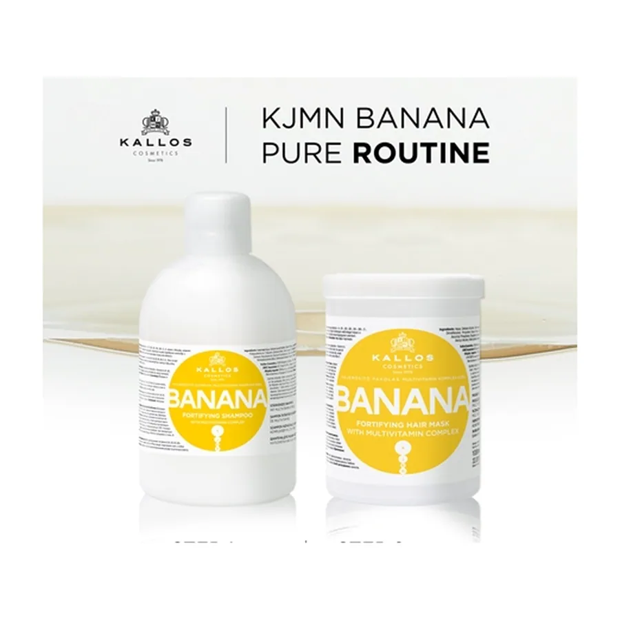 Kallos KJMN Banana Fortifying Shampoo with Multivitamin Complex 1000ml
