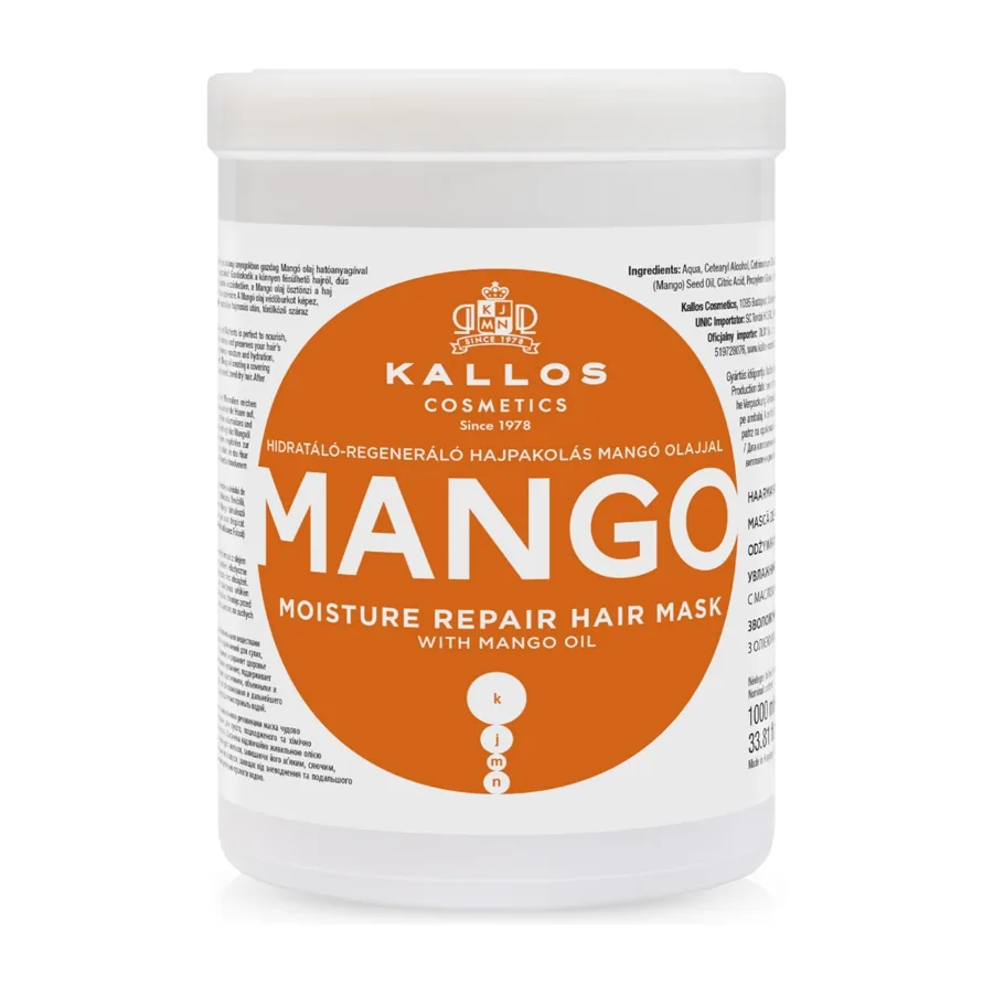 Kallos KJMN Mango Moisture Repair Hair Mask 1000ml