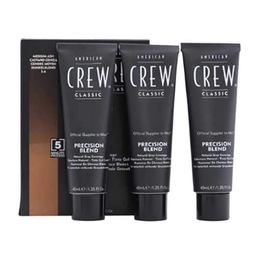 American Crew Precision Blend Medium Natural 4-5 Grey Coverage 3 x 40ml