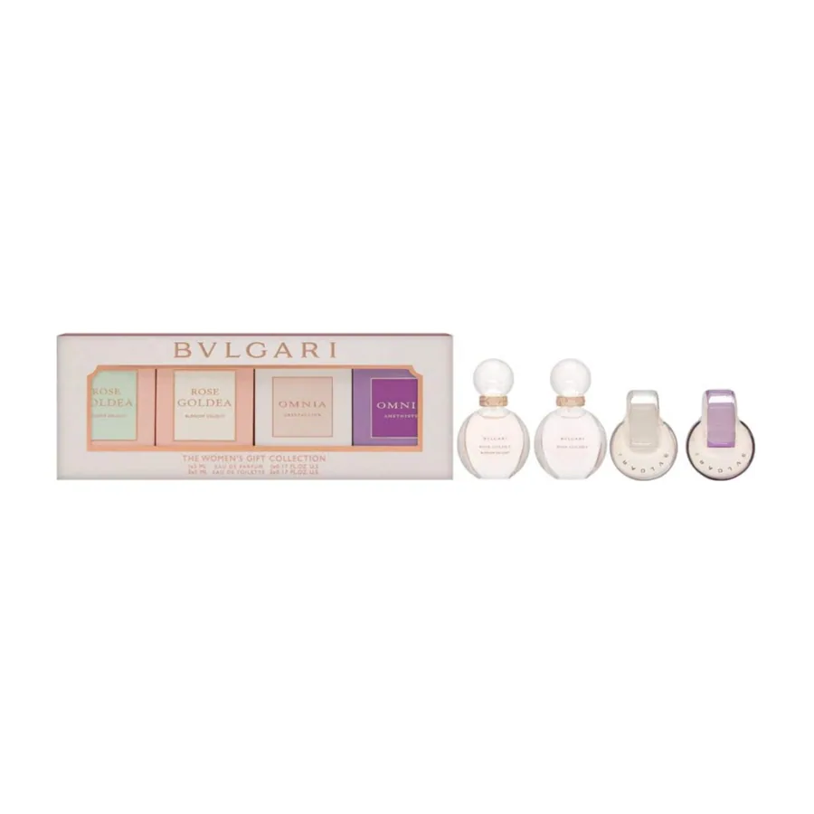 Bvlgari BVL MINI SET 4 x 5ml (ROSE GOLDEA EP+GOLDEA BLOSSOM DELIGHT EP+OMNIA CRYSTALLINE ET+AMETHYSTE ET)