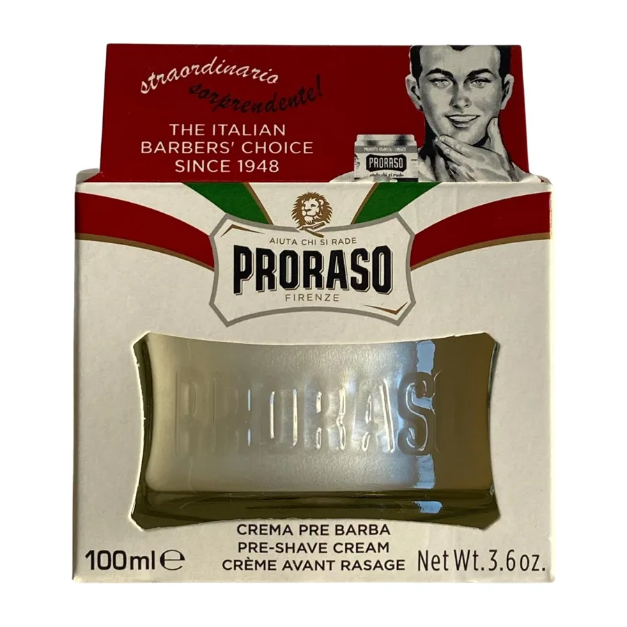 Proraso White Pre-Shaving Cream Sensitive Green Tea and Oat 100ml