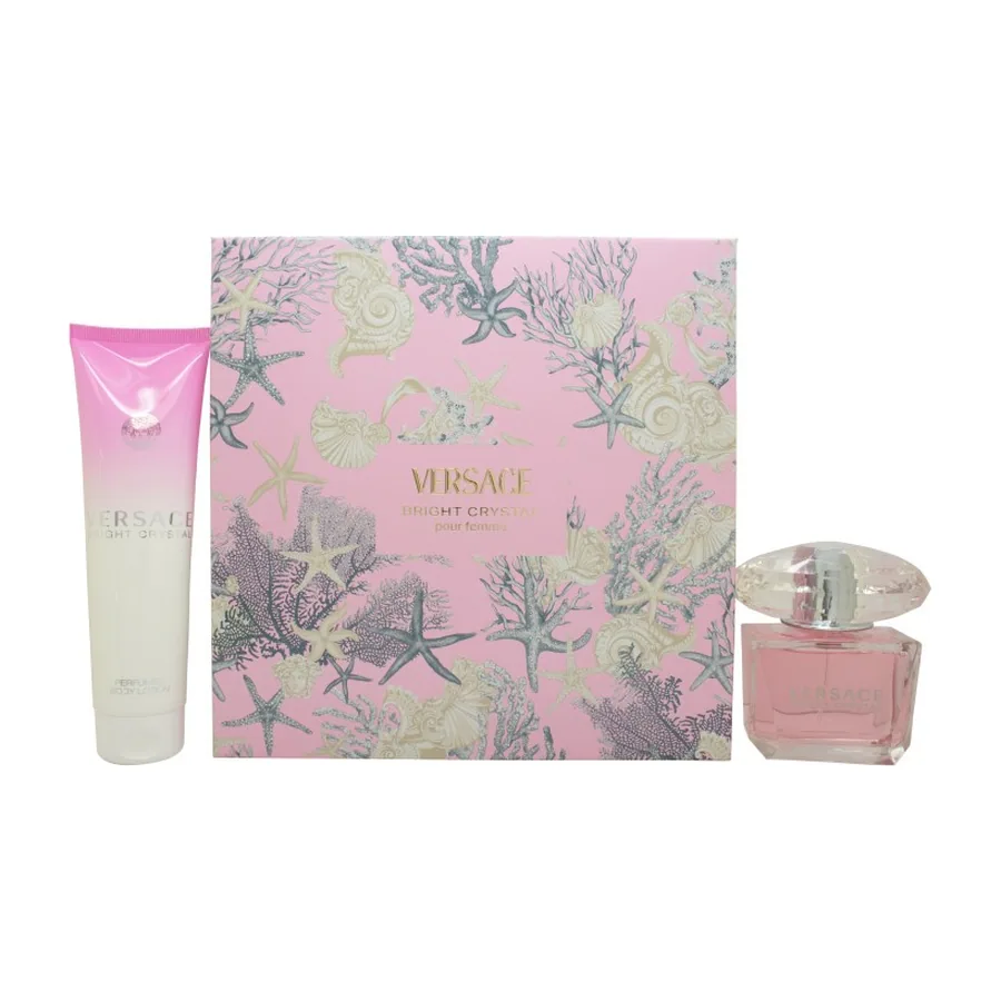 VERSACE Bright Crystal Eau de Toilette Spray – 90ml + Body Lotion 150ml
