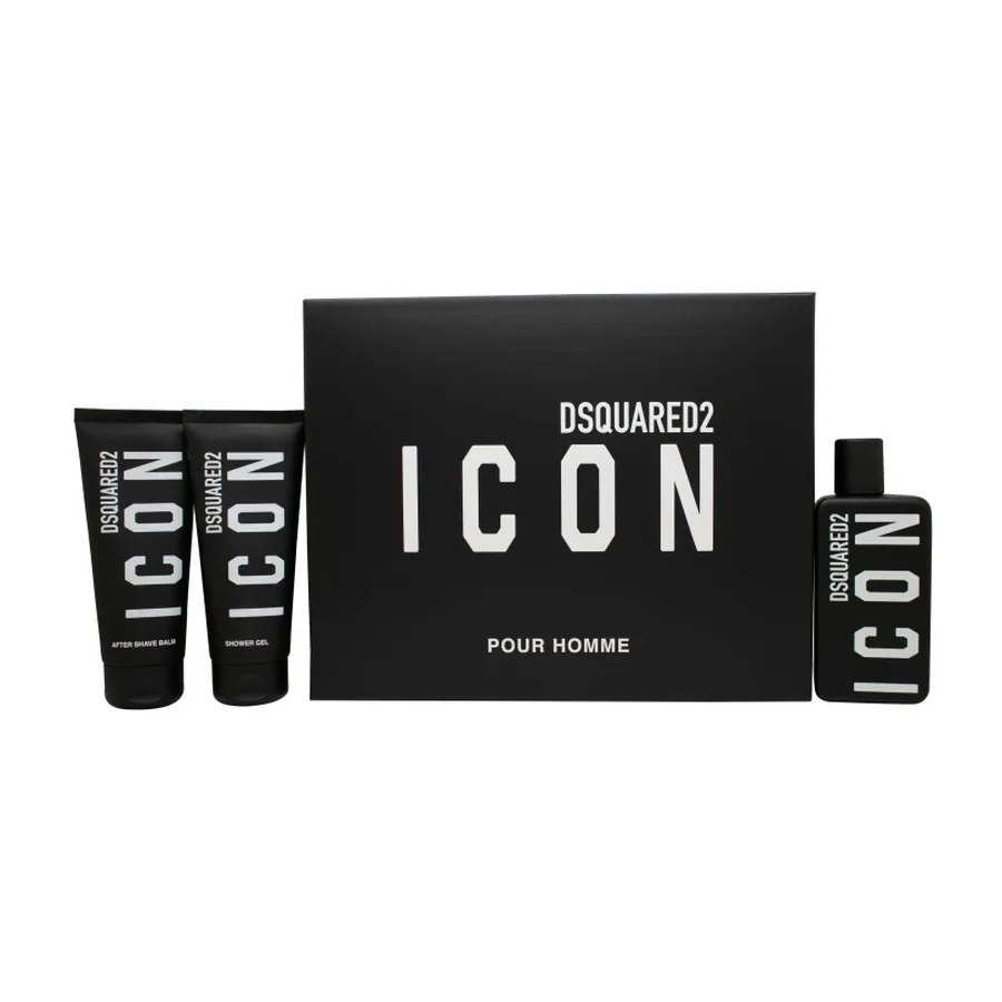 Dsquared2 Pour Homme Eau de Parfum Spray – 100ml + Shower Gel – 100ml + Aftershave Balm 100ml