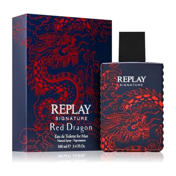 Replay Signature Red Dragon for Men Eau de Toilette Spray 50ml