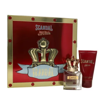 Jean Paul Gaultier Scandal Pour Homme Eau de Toilette Spray 50ml + Shower Gel 75ml Christmas Gift Set